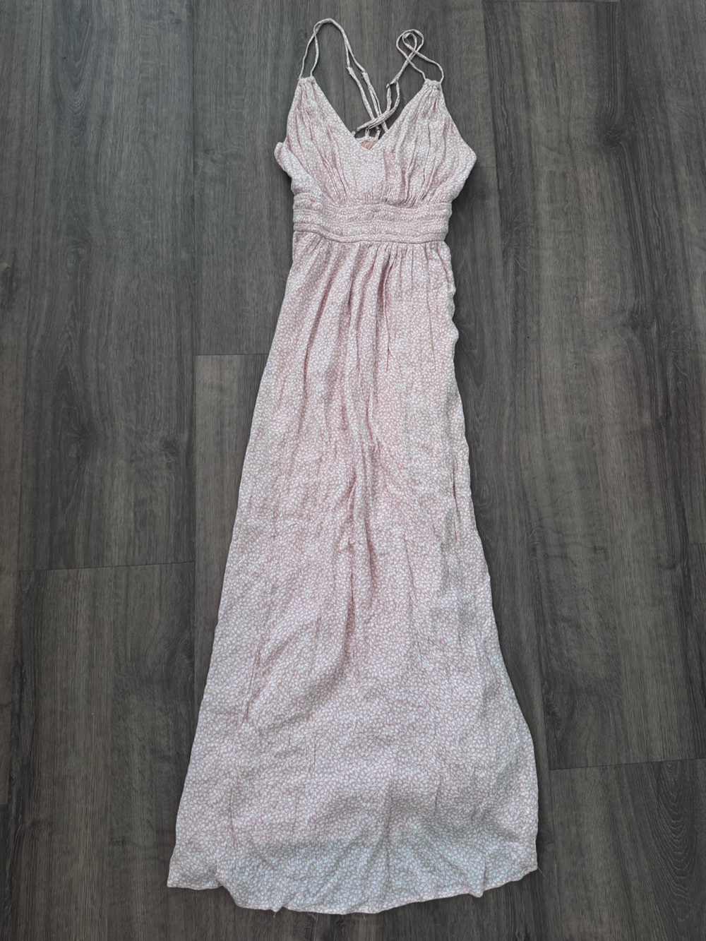 Abercrombie & Fitch Pale Pink Printed Maxi Dress
